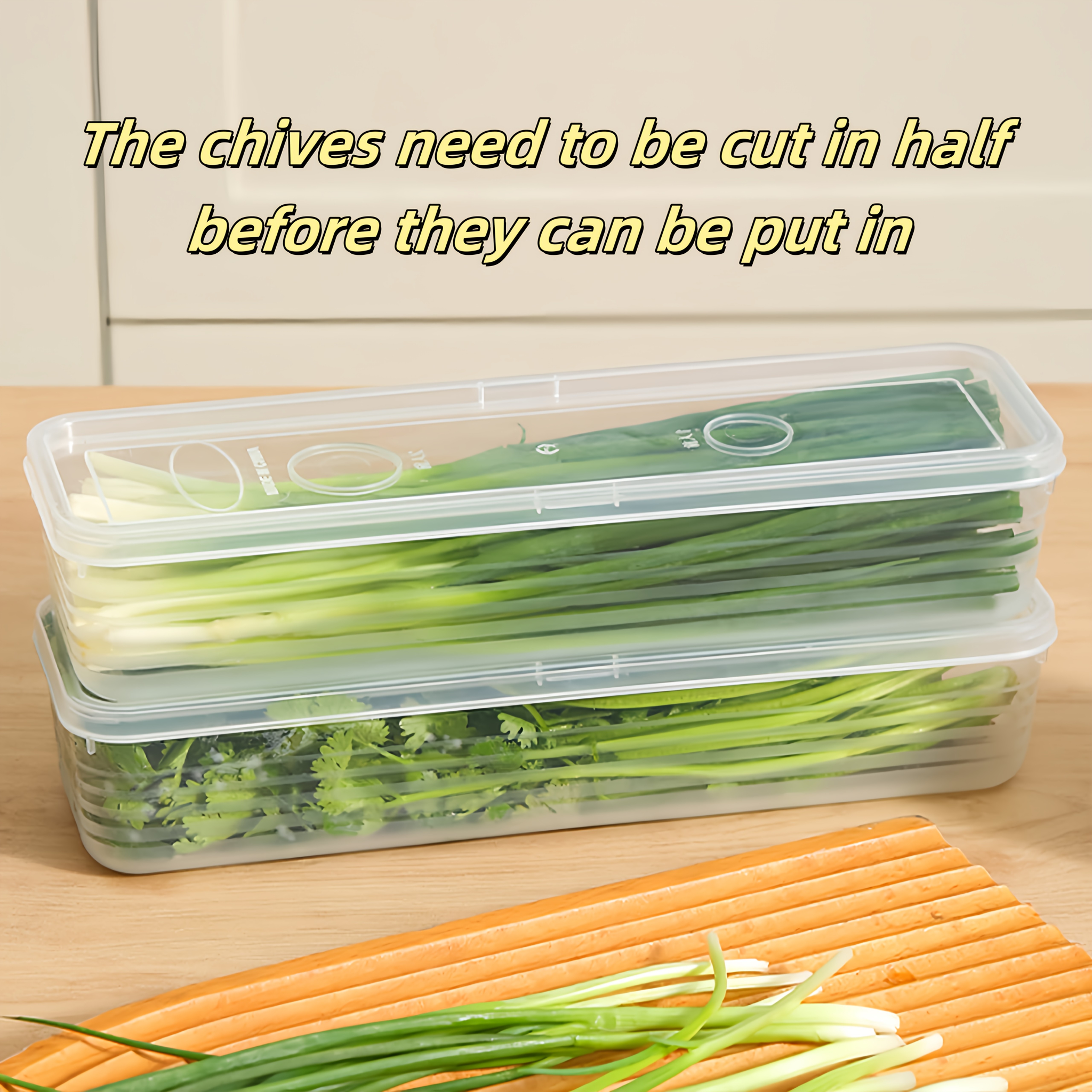Commercial Kitchen Refrigerator - 2/4/6pcs Food Vegetable Storage Containers -
