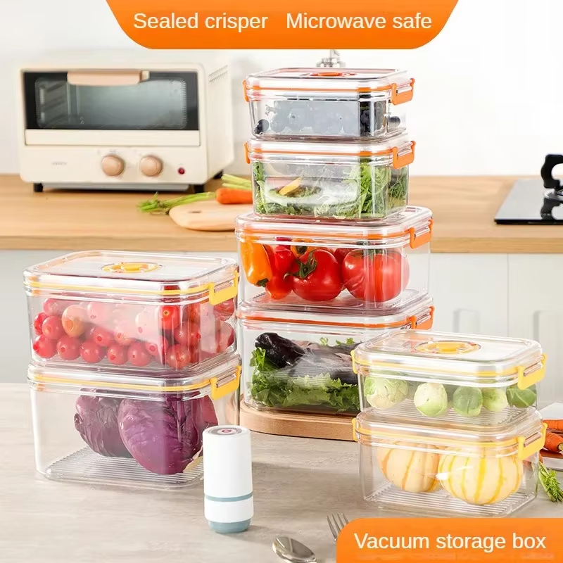 Commercial Kitchen Refrigerator - Vacuum Fresh-keeping Box Refrigerator Sealed Canister