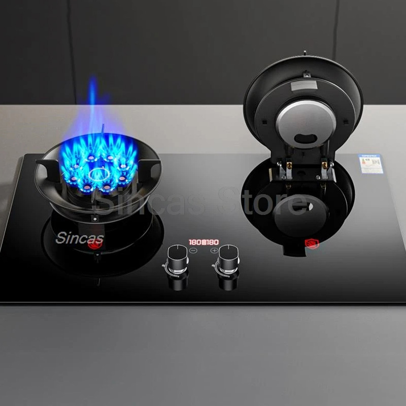 Commercial Kitchen Stove - Two-burner Gas Stove Desktop Fierce Fire