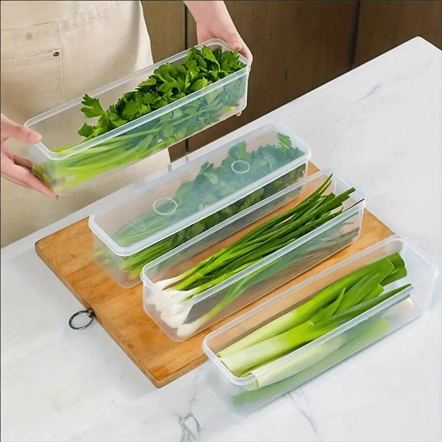 Commercial Kitchen Refrigerator - 1/2/4Pcs Refrigerator Storage Boxes With Lid