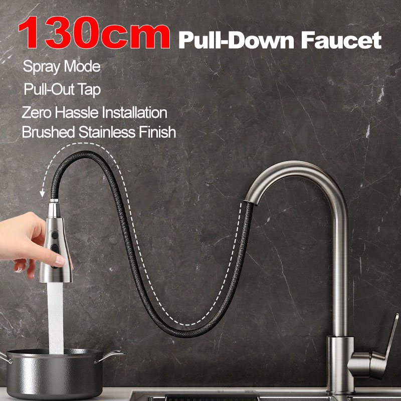Stainless steel kitchen pull-o - Commercial Kitchen Faucet review and price