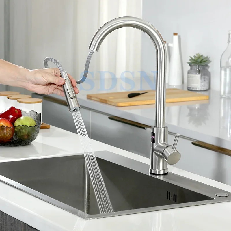 Digital Touch on Kitchen Fauce - Commercial Kitchen Faucet review and price