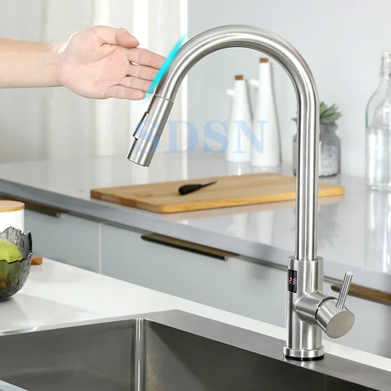 Digital Touch on Kitchen Fauce - Commercial Kitchen Faucet review and price