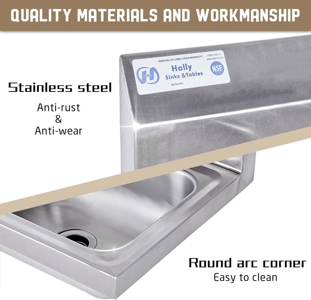 Commercial Wall Mount Hand Bas - Commercial Kitchen Faucet review and price