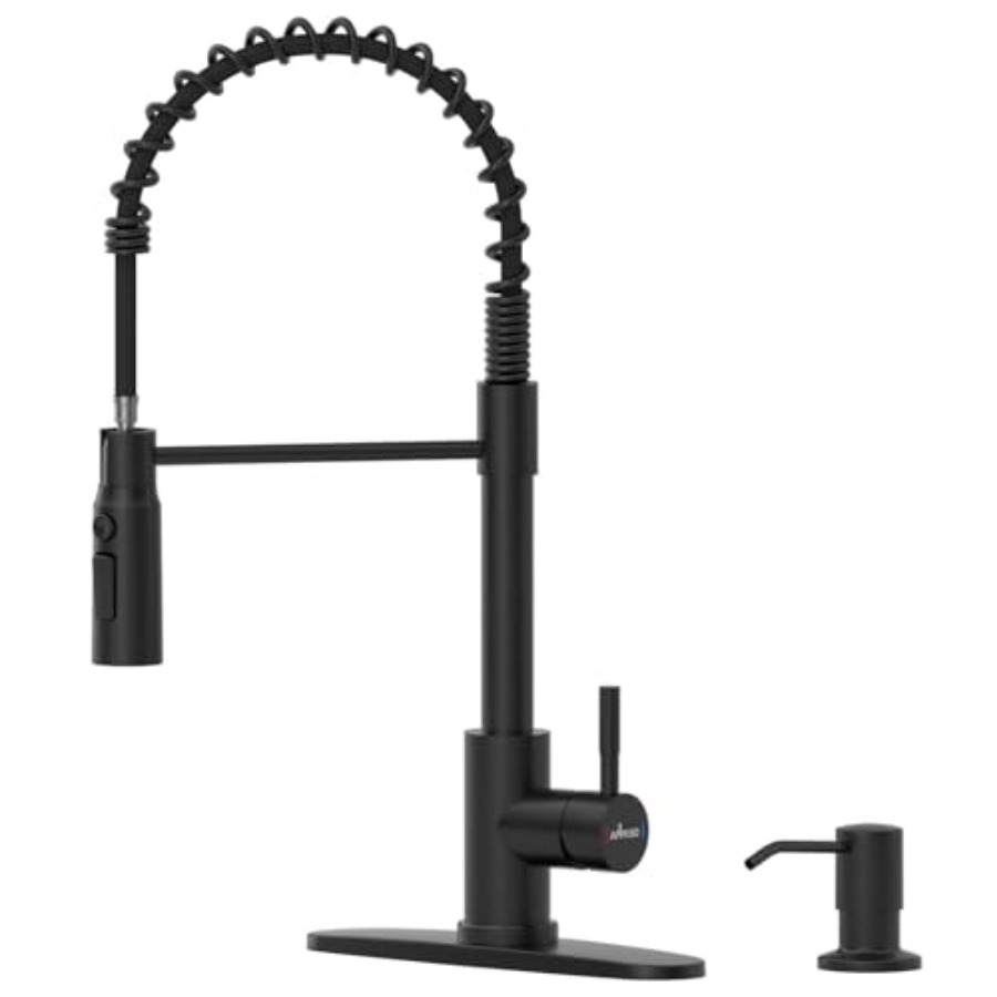 Black Kitchen Faucet with Pull - Commercial Kitchen Faucet review and price