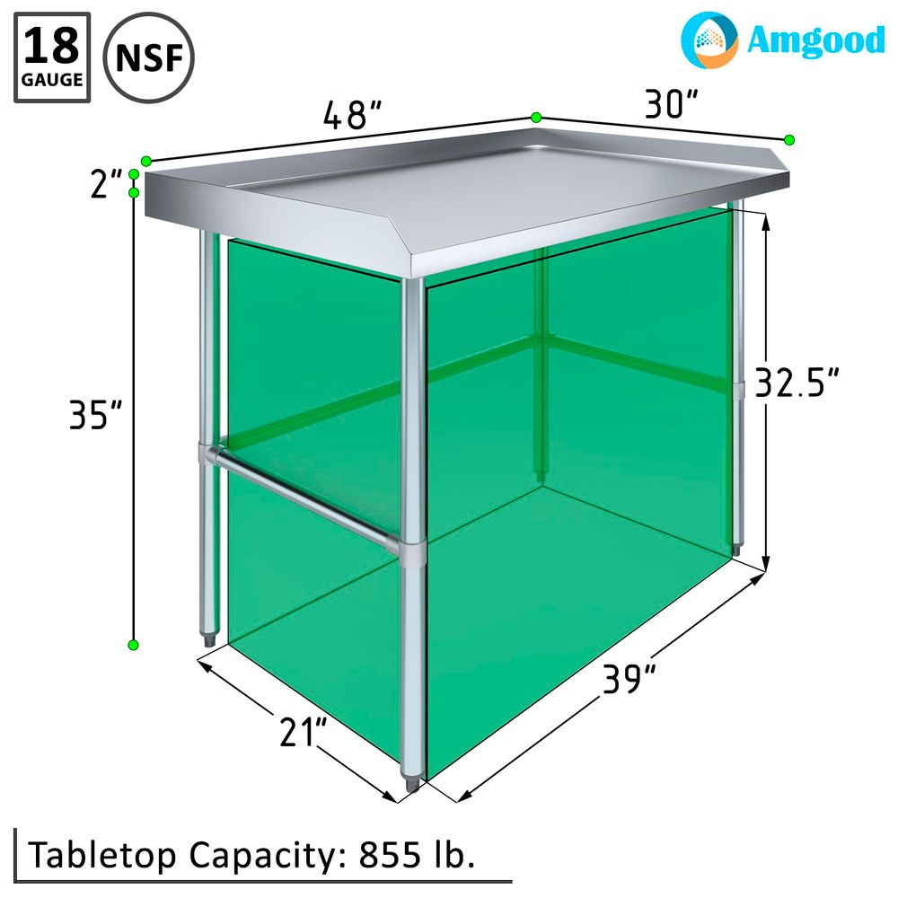 Commercial Work Table Open Bas - Commercial Kitchen Backsplash review and price
