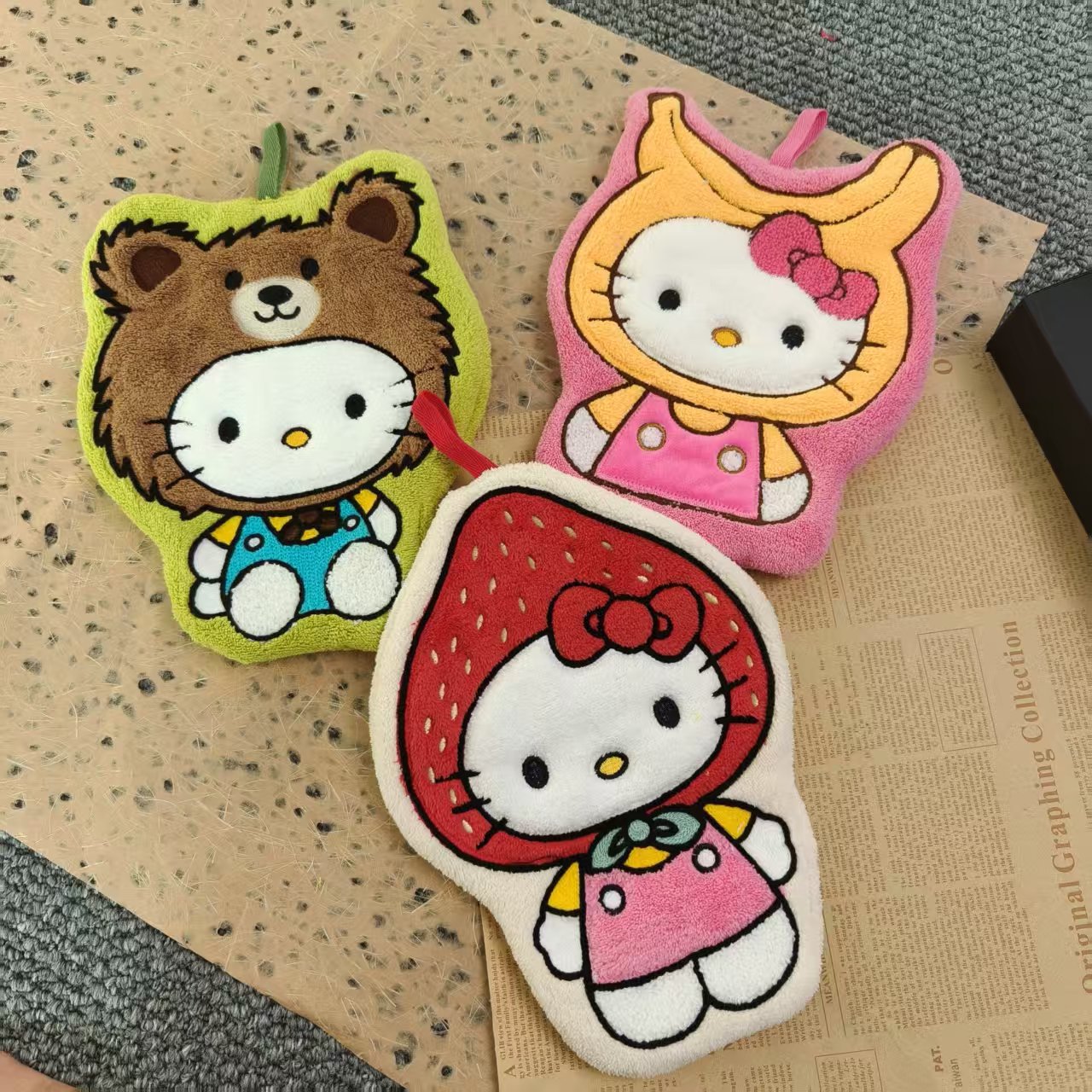 Cute Hello Kitty Cartoon Hangi - Commercial Kitchen Towels review and price