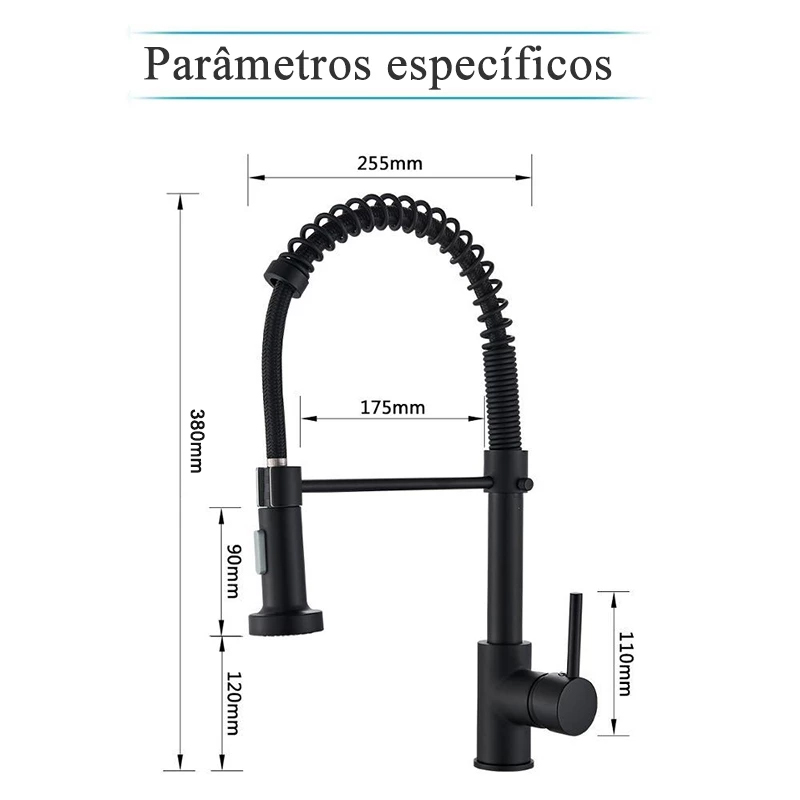 Matte Black Pull Down Kitchen  - Commercial Kitchen Mixer Tap review and price