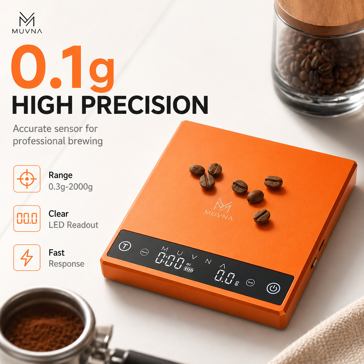 MUVNA Coffee Scale Espresso Sc - Commercial Kitchen Timer review and price