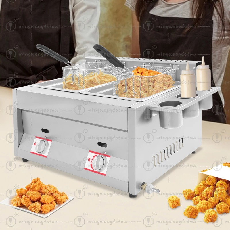 NEW Commercial Gas Deep Fryer  - Commercial Kitchen Appliance review and price