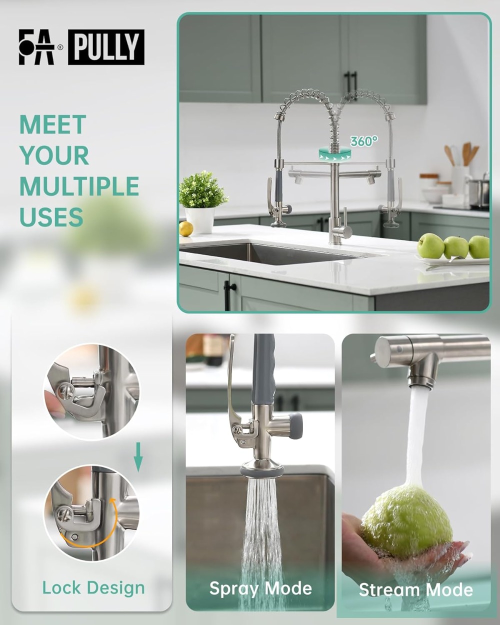 Commercial Pull Down Kitchen S - Commercial Kitchen Faucet review and price