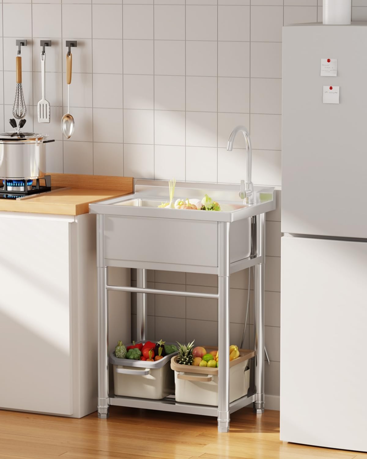 Stainless Steel Utility Sink,  - Commercial Kitchen Faucet review and price