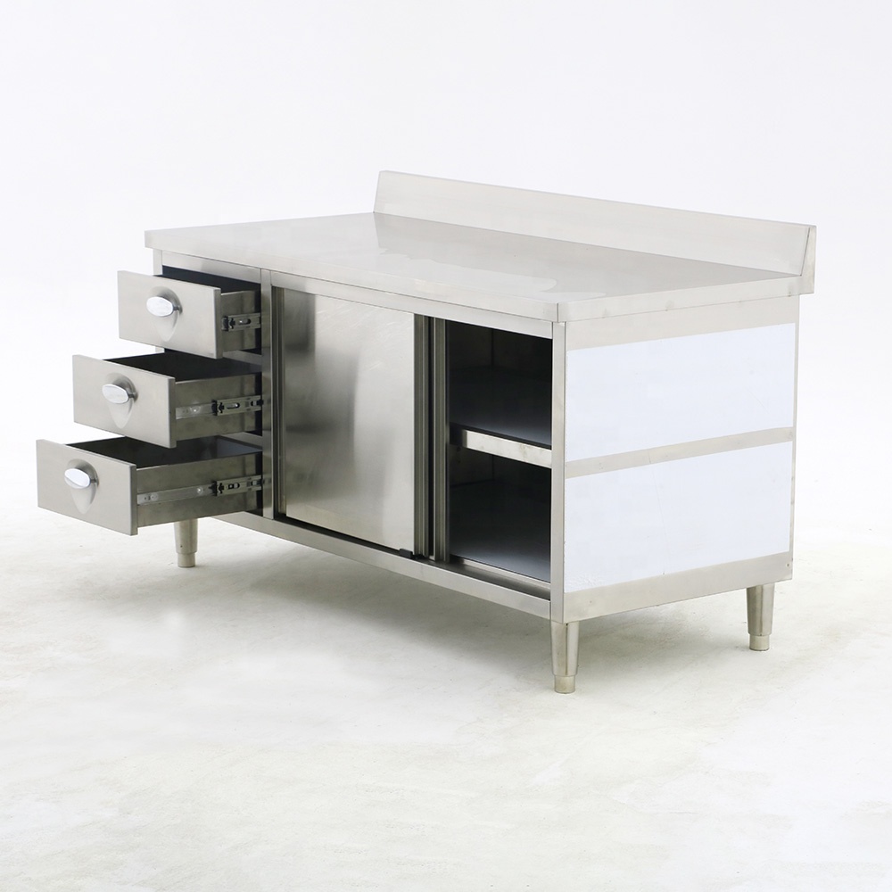 Stainless steel kitchen bench  - Commercial Kitchen Backsplash review and price