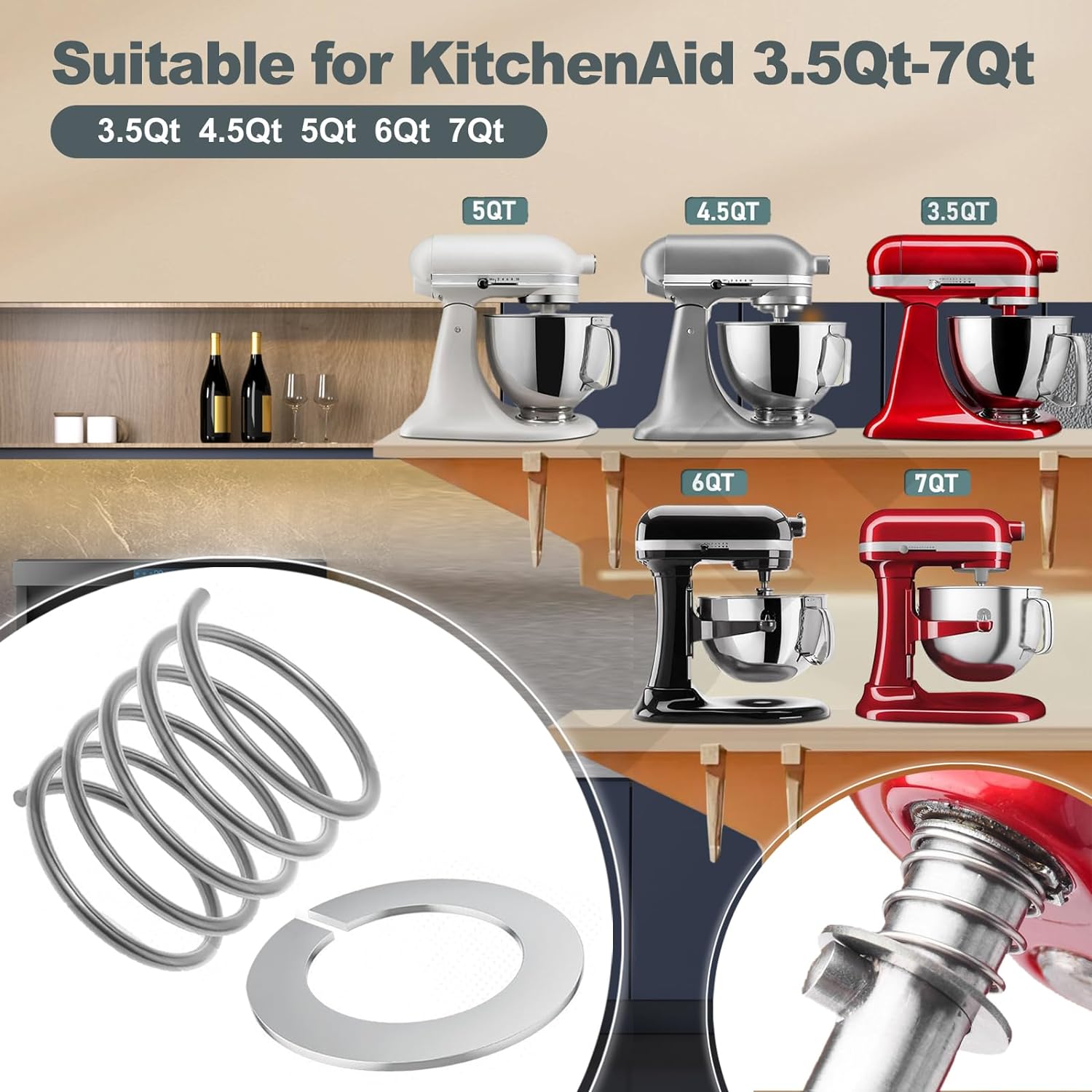 2024 new Stainless Steel Sprin - Commercial Kitchenaid review and price