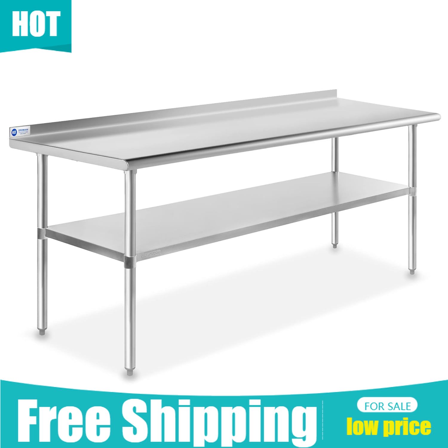 Stainless Steel Kitchen Prep T - Commercial Kitchen Backsplash review and price
