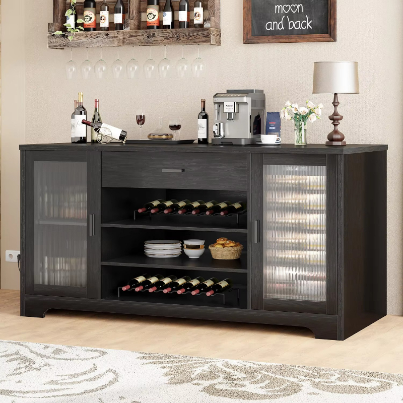 Wooden wine family bar cabinet - Commercial Kitchen Refrigerator review and price