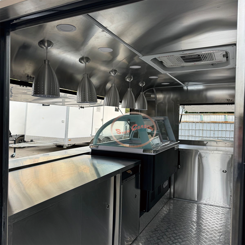 Commercial Fiberglass Food Car - Commercial Kitchen Interior review and price