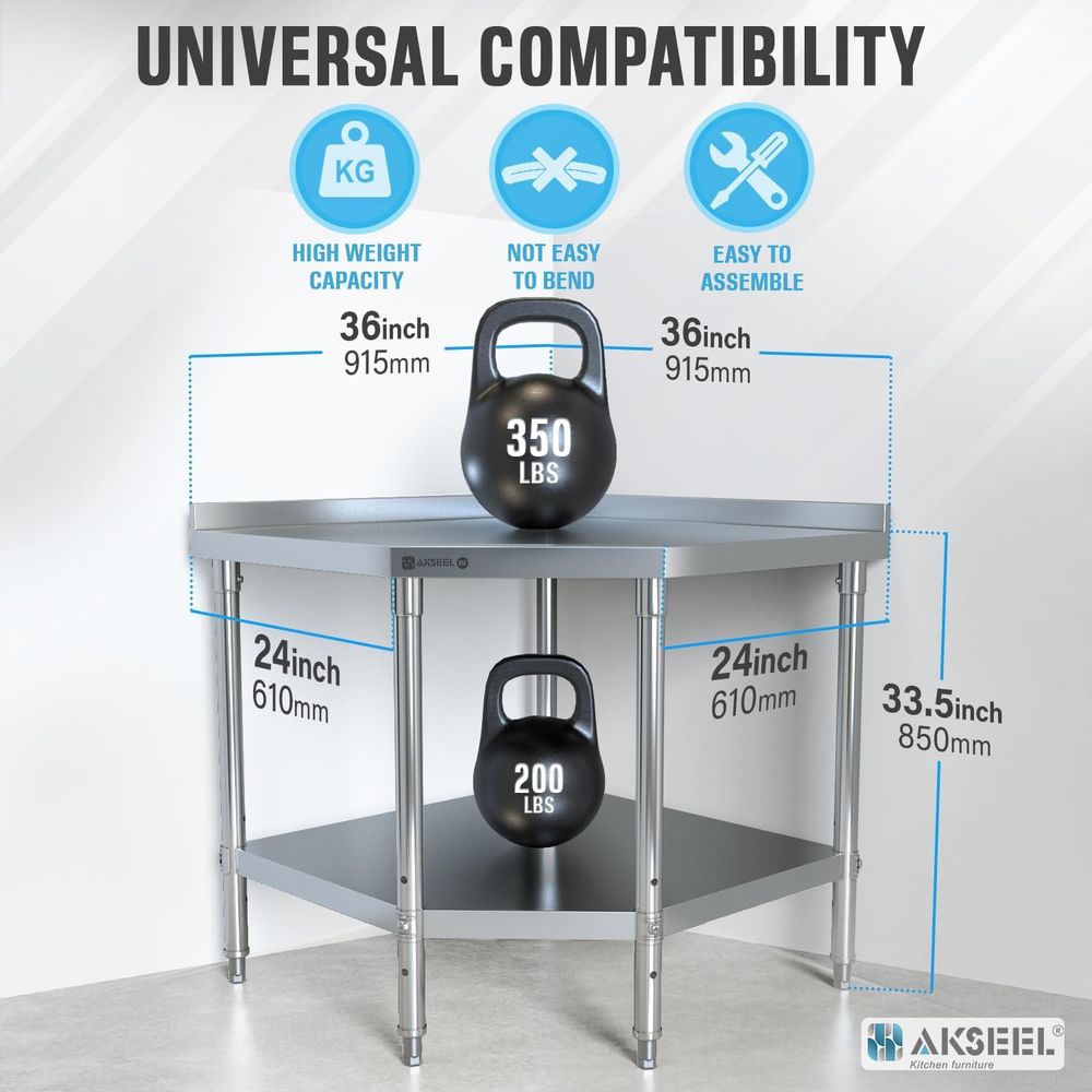 StainlSteel Work Table - ood P - Commercial Kitchen Backsplash review and price