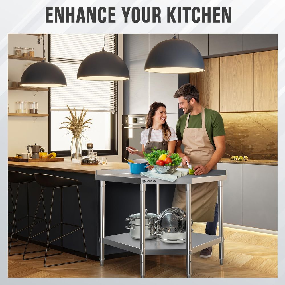 StainlSteel Work Table - ood P - Commercial Kitchen Backsplash review and price