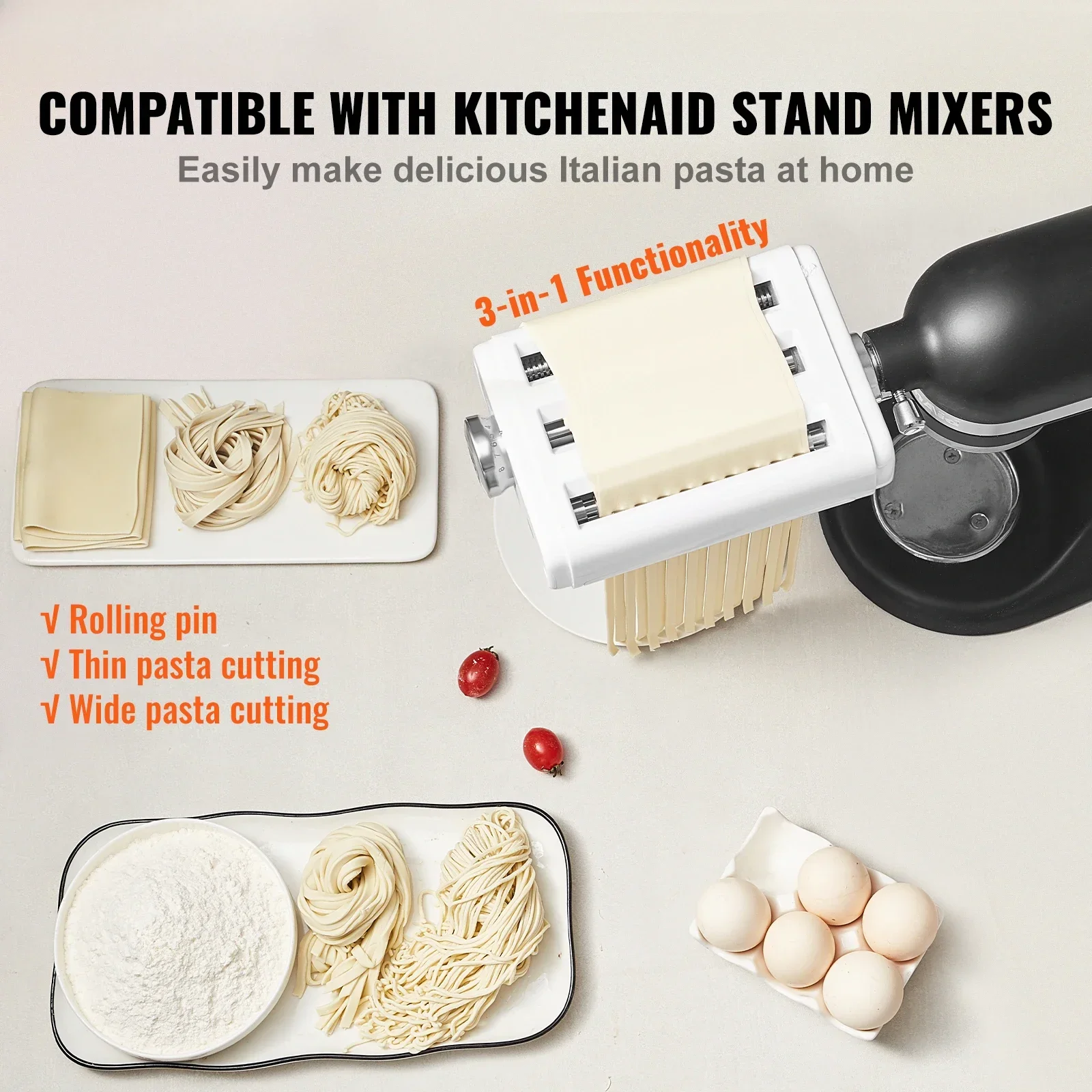Pasta Maker Attachment 3 in 1  - Commercial Kitchenaid review and price