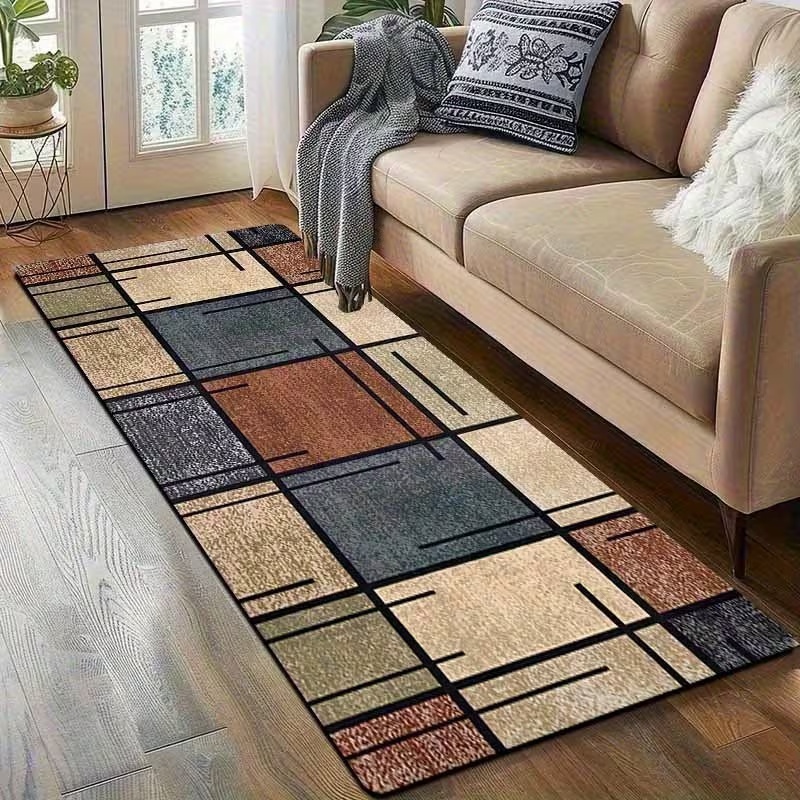 Modern Geometric Patchwork Run - Commercial Kitchen Mats review and price