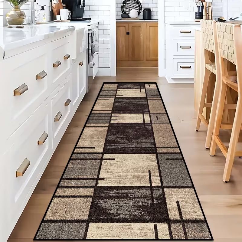 Modern Geometric Patchwork Run - Commercial Kitchen Mats review and price