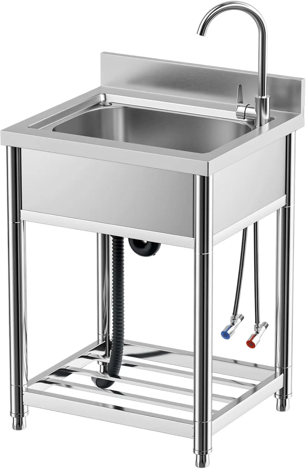 Free Standing Stainless-Steel  - Commercial Kitchen Faucet review and price