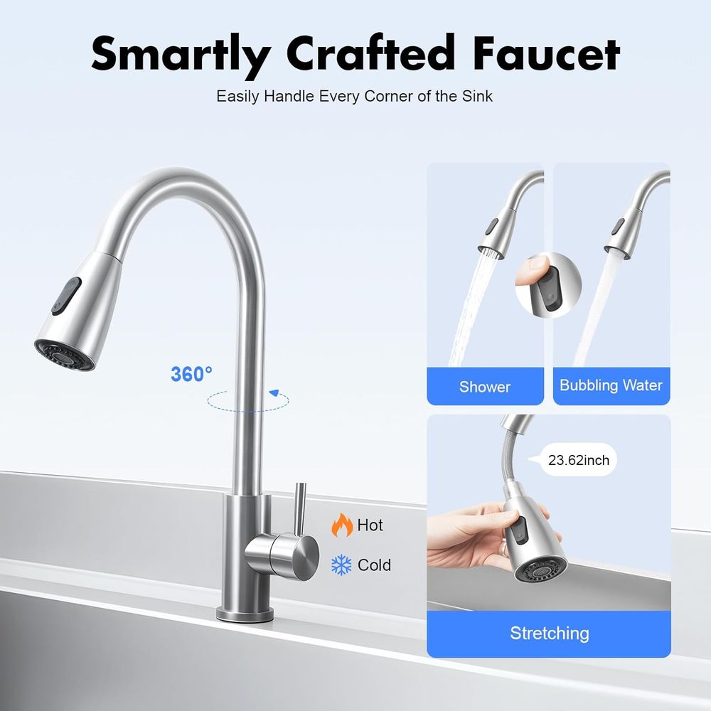Commercial Grade Stainless Ste - Commercial Kitchen Mixer Tap review and price