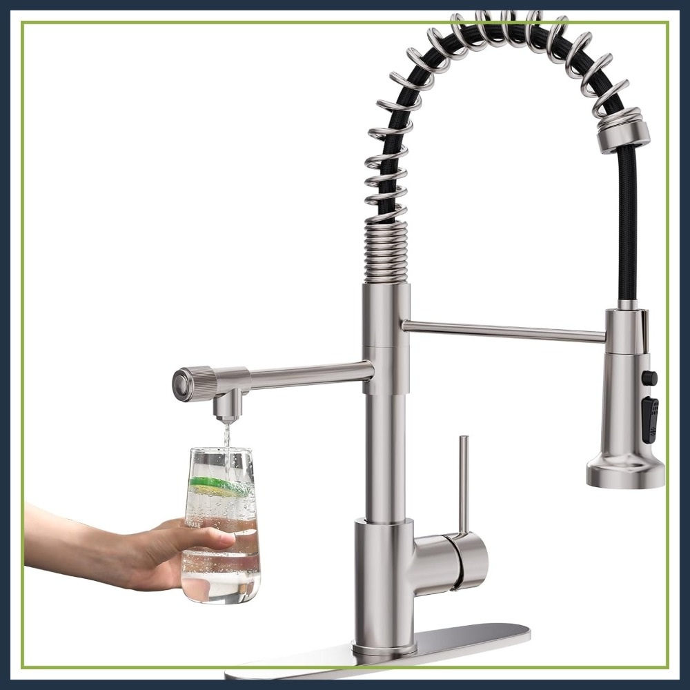 3-in-1 Pull-Down Kitchen Fauce - Commercial Kitchen Faucet review and price