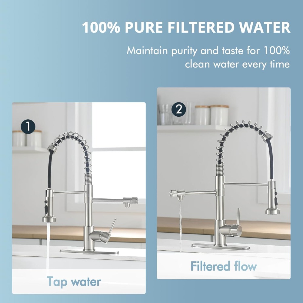 3-in-1 Pull-Down Kitchen Fauce - Commercial Kitchen Faucet review and price