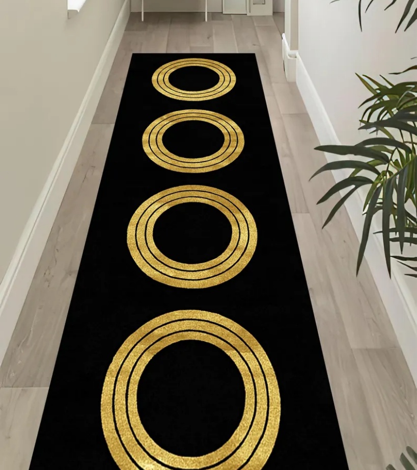 Luxury Black Gold Greek Key Bo - Commercial Kitchen Mats review and price