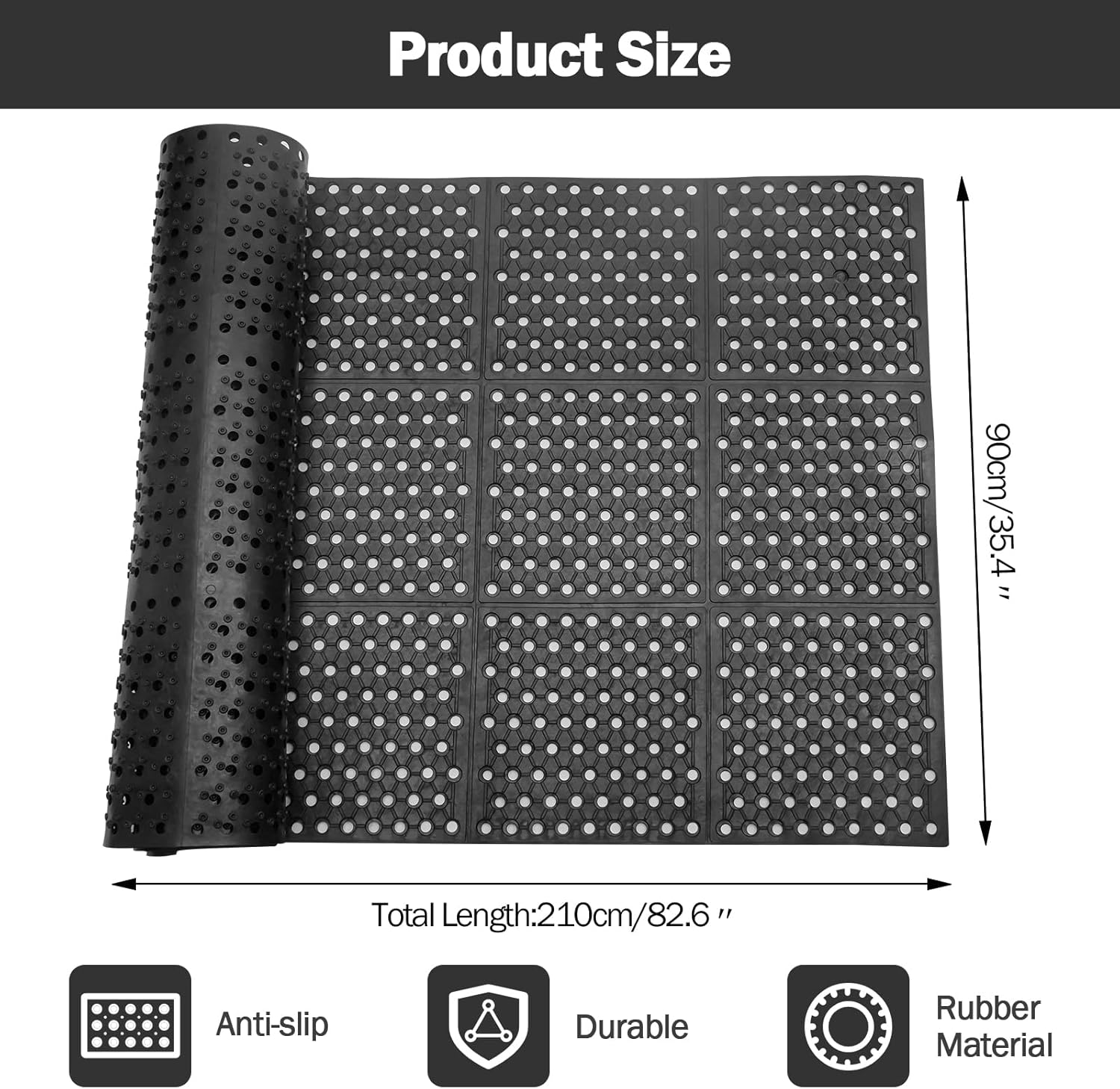 Anti-Fatigue Drainage Rubber M - Commercial Kitchen Mats review and price