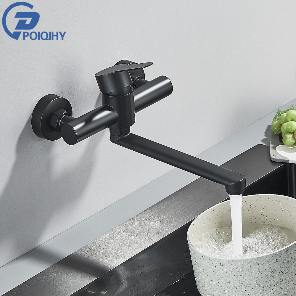 Black Wall Mounted Kitchen Fau - Commercial Kitchen Faucet review and price