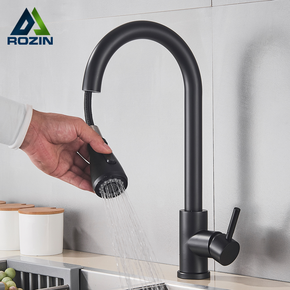 Rozin Black Kitchen Faucet Sin - Commercial Kitchen Mixer Tap review and price