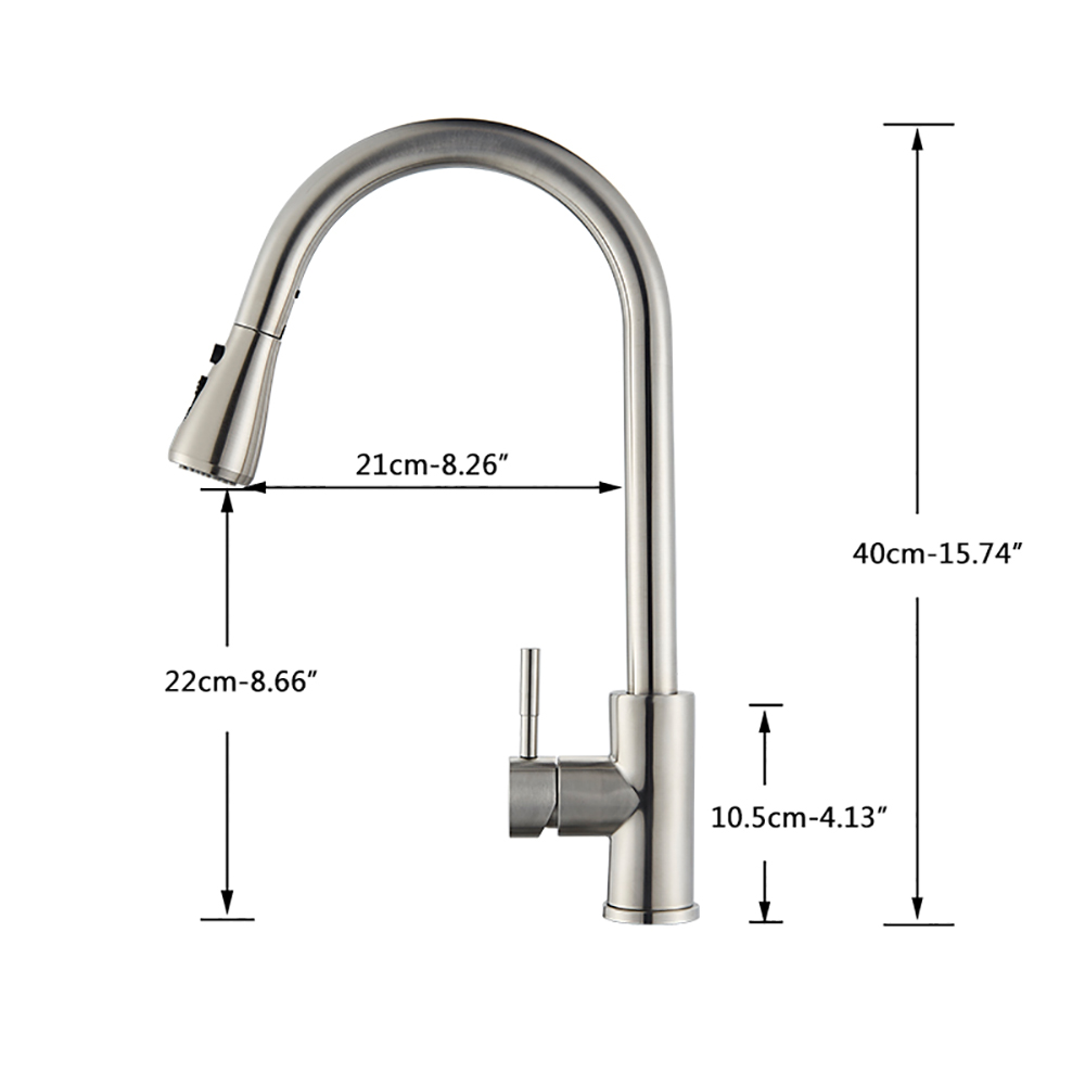 Rozin Black Kitchen Faucet Sin - Commercial Kitchen Mixer Tap review and price