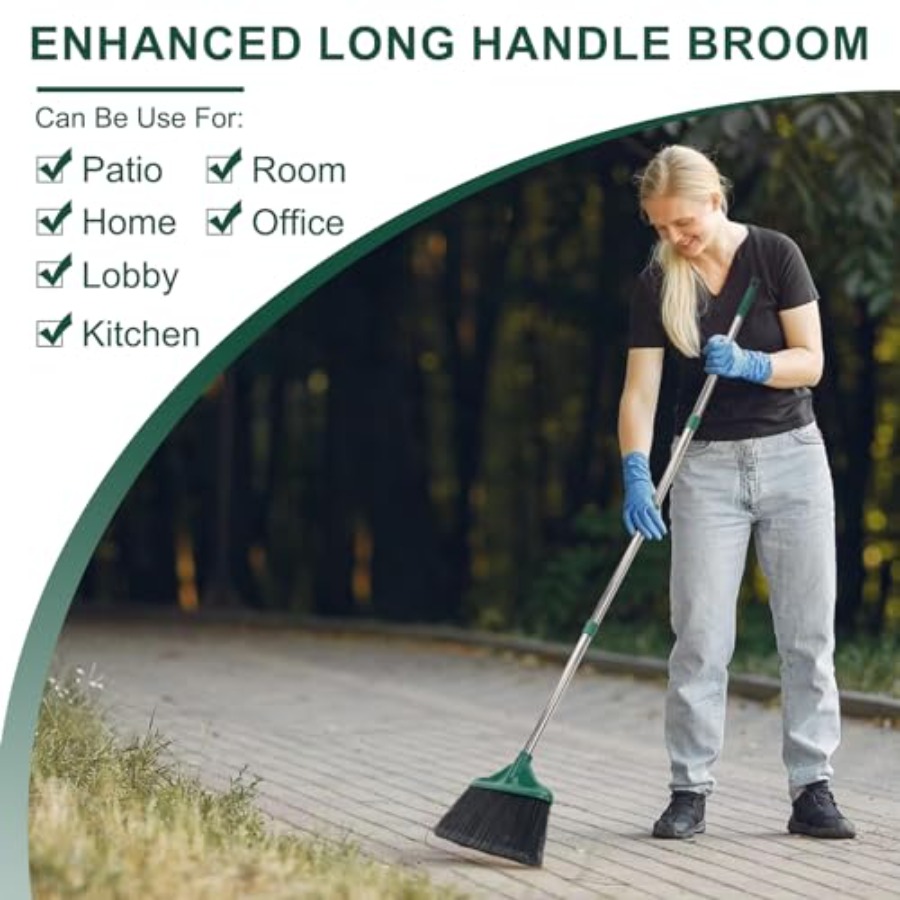 4 PCS Heavy Duty Broom Outdoor - Commercial Kitchen Broom review and price