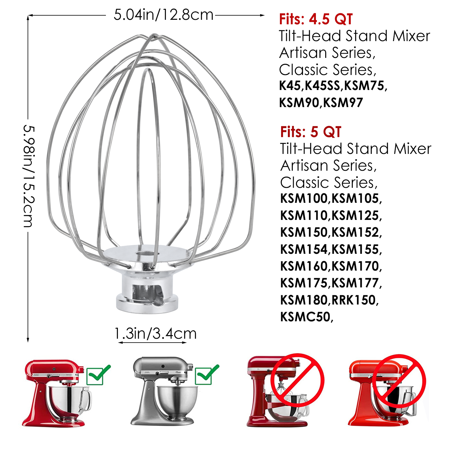 K45WW Steel Wire Whip for Kitc - Commercial Kitchenaid review and price