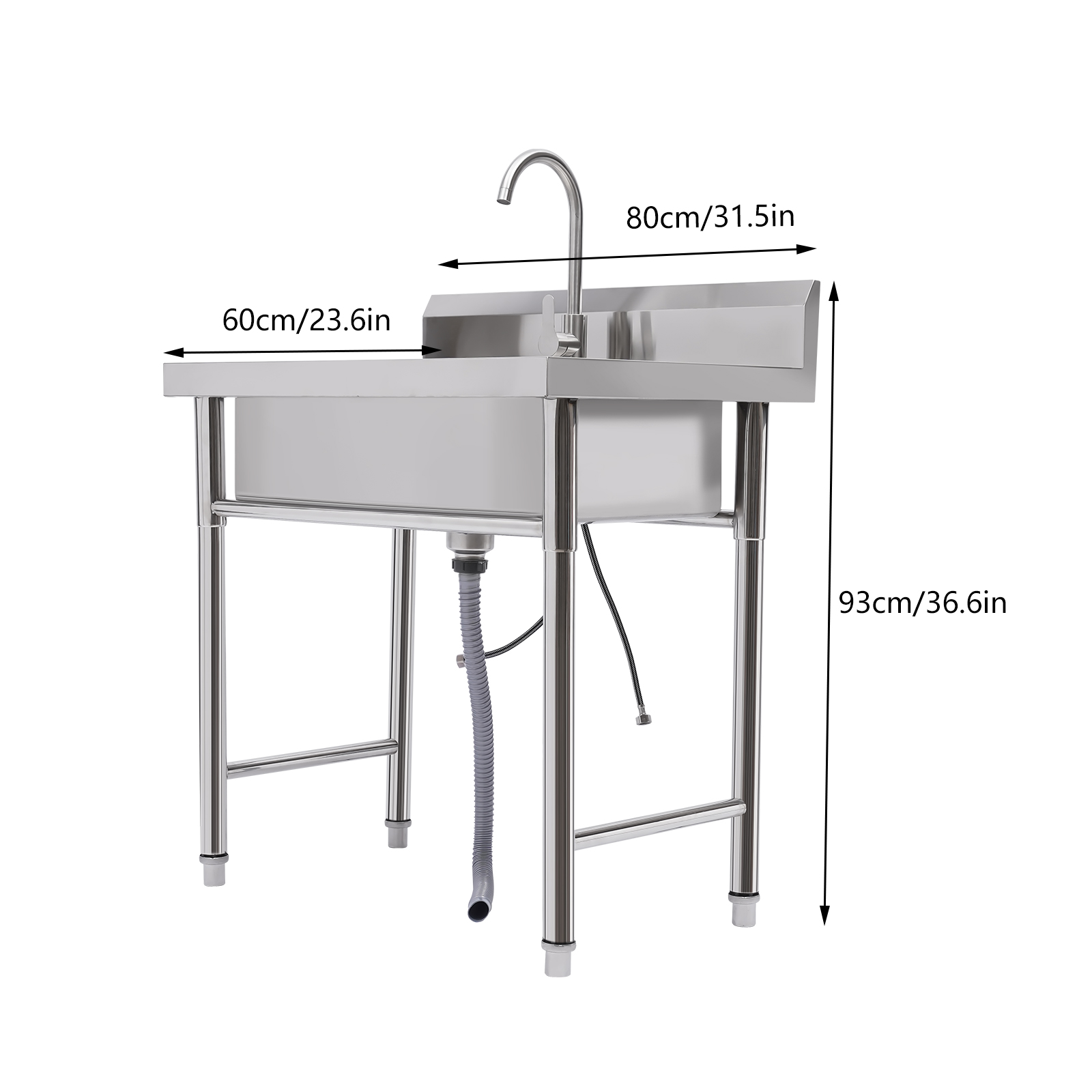 Stainless Steel Commercial Sin - Commercial Kitchen Backsplash review and price