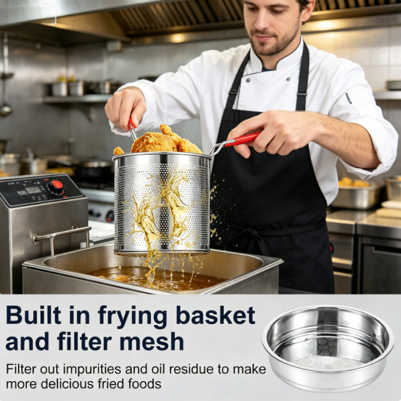Kitchen Stainless Steel Deep F - Commercial Kitchen Appliance review and price