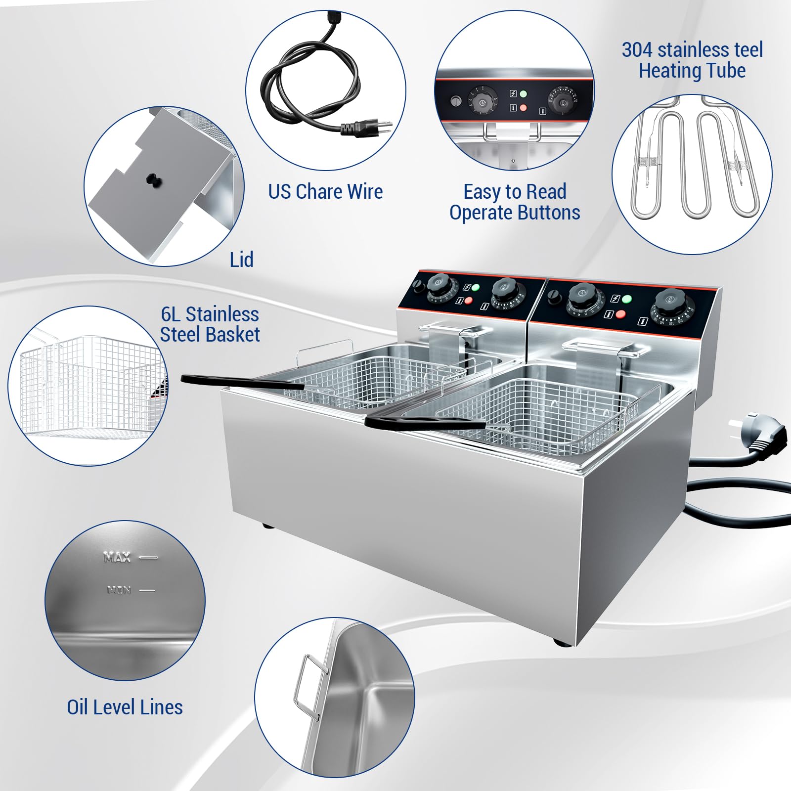 6/8/11L Commercial Electric De - Commercial Kitchen And review and price