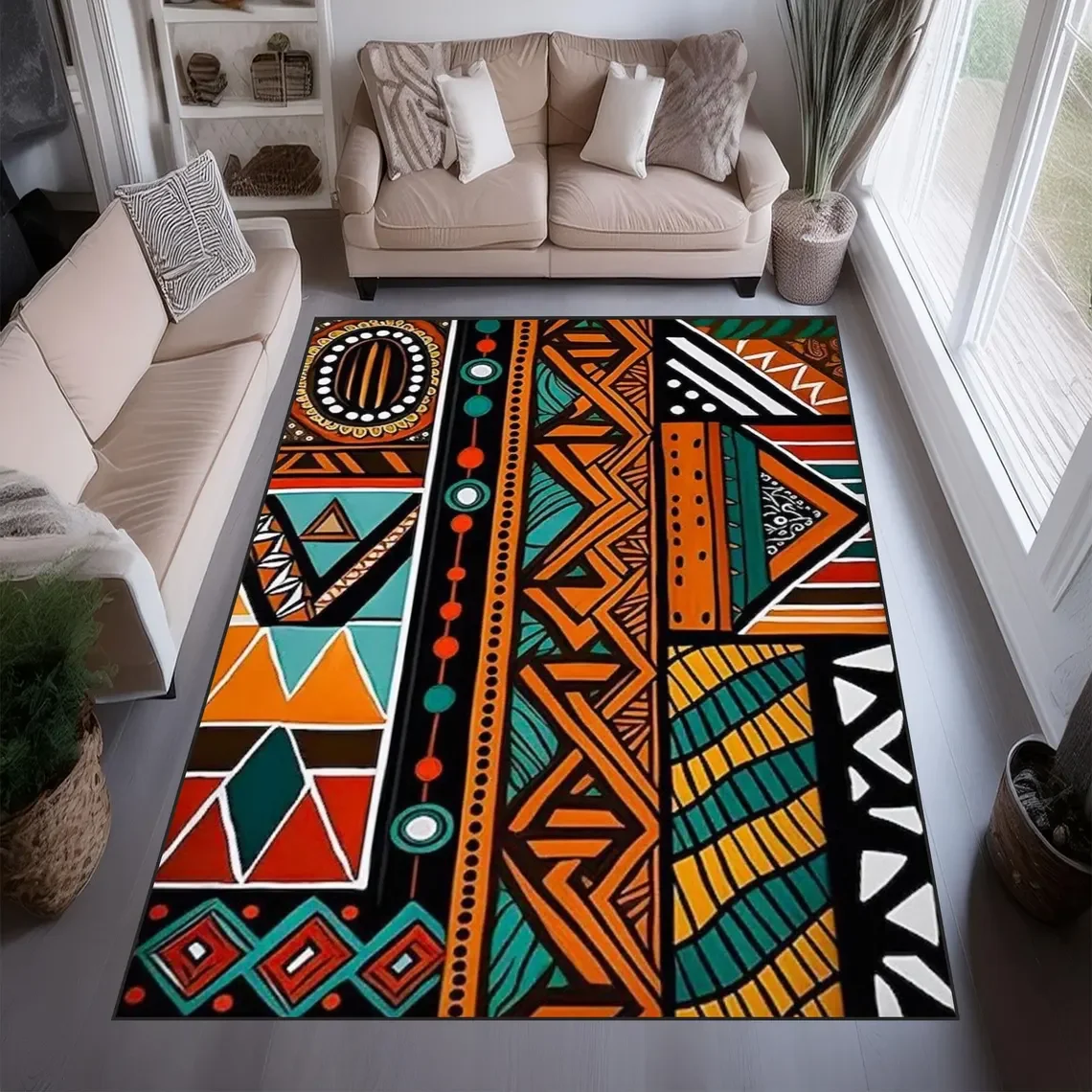 African Savannah Area Rug Ethn - Commercial Kitchen Mats review and price