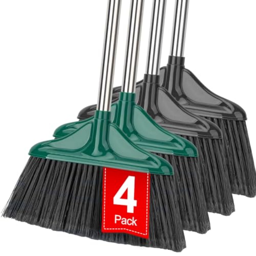 4 PCS Heavy Duty Broom Outdoor - Commercial Kitchen Broom review and price