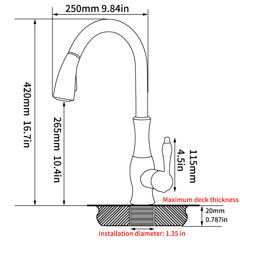 Black Kitchen Faucets Pull Out - Commercial Kitchen Mixer Tap review and price