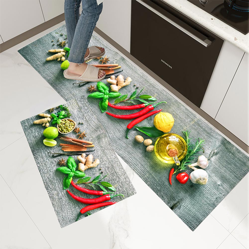 1PC Vegetable Grains Spices Ki - Commercial Kitchen Mats review and price