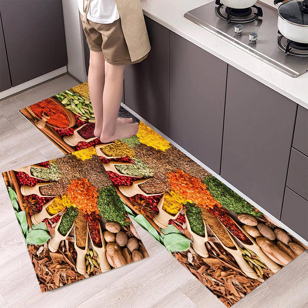 1PC Vegetable Grains Spices Ki - Commercial Kitchen Mats review and price