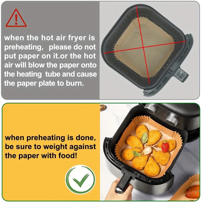 Air Fryer Paper Liners Disposa - Commercial Kitchen Appliance review and price