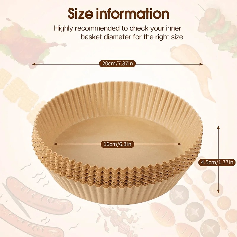 Air Fryer Paper Liners Disposa - Commercial Kitchen Appliance review and price